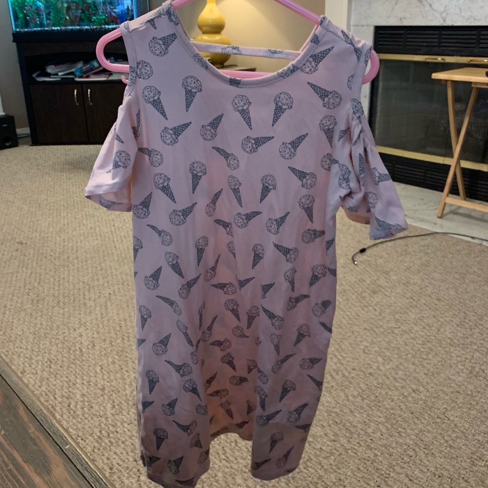 Precious ice cream printed girls size 6/7 dress